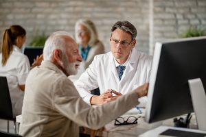 older man during a doctor consultation